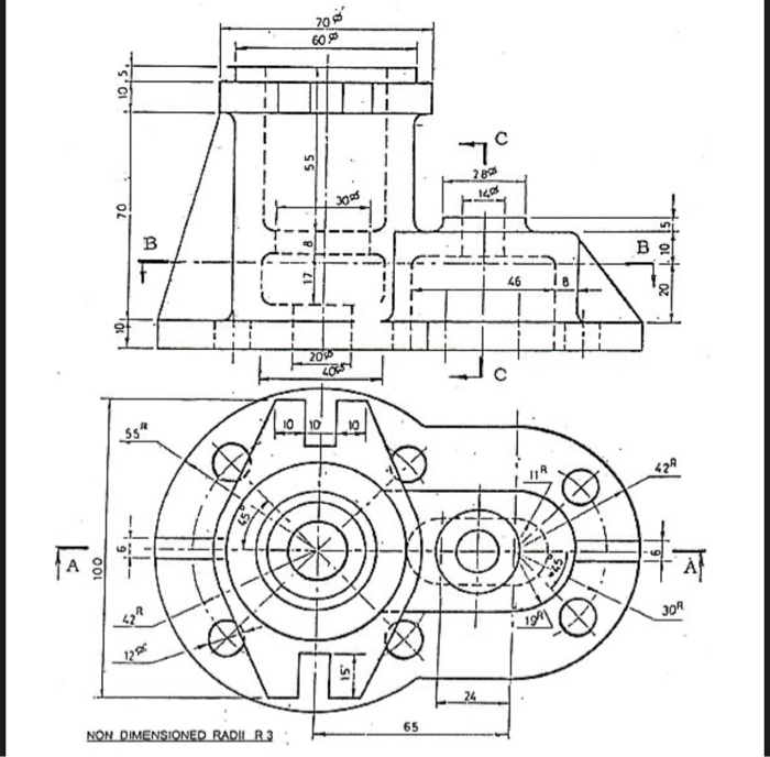 Homework Draw In Full Scale The Following Views A Sectional