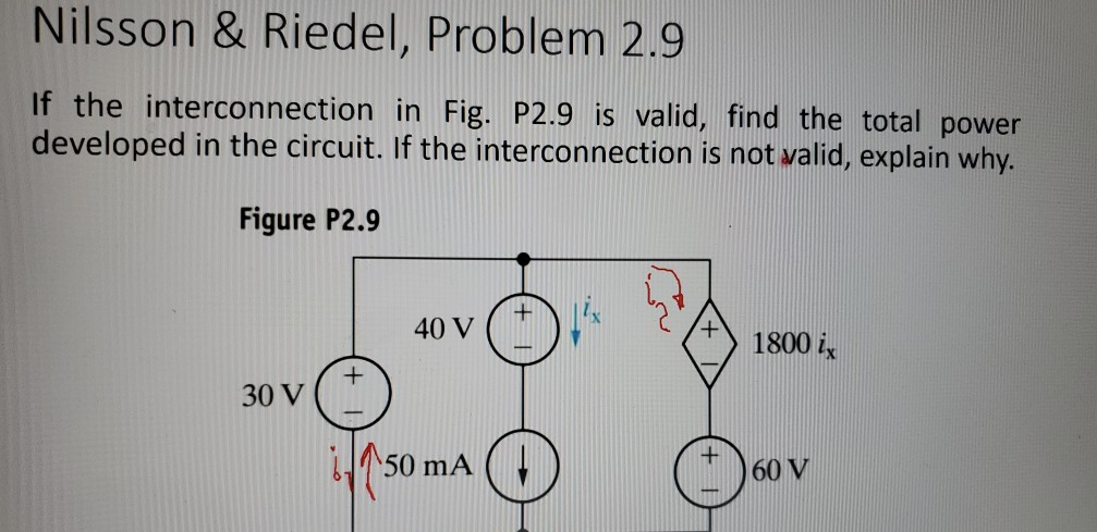 Nilsson Riedel Problem If The Interconnection In Fig P Is Valid