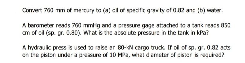 convert-760-mm-of-mercury-to-a-oil-of-specific-gravity-of-082-and-b