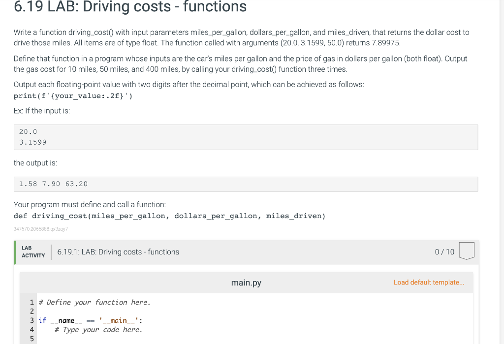 driving cost calculator