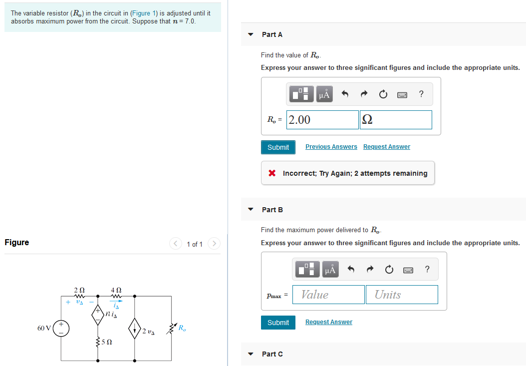 the variable resistor r in the circuit in figure 1 is adjusted until it absorbs StudyX