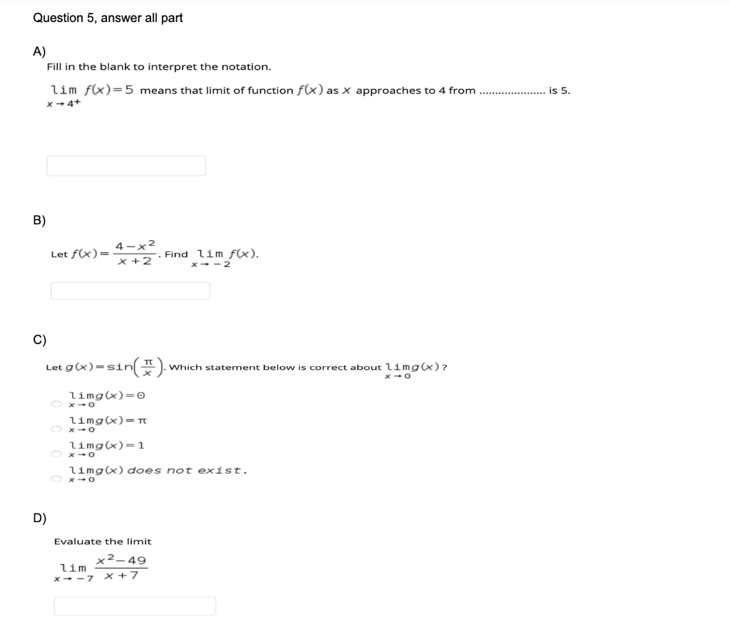 question-5-answer-all-part-a-fill-in-the-blank-interpret-the-notation