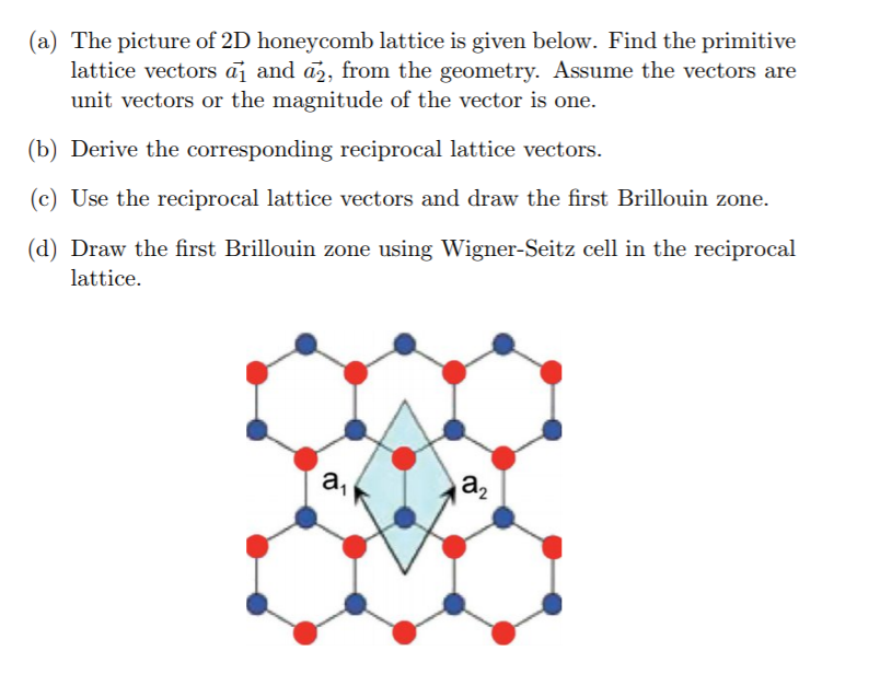 a the picture of 2d lattice is given below find the primitive lattice StudyX
