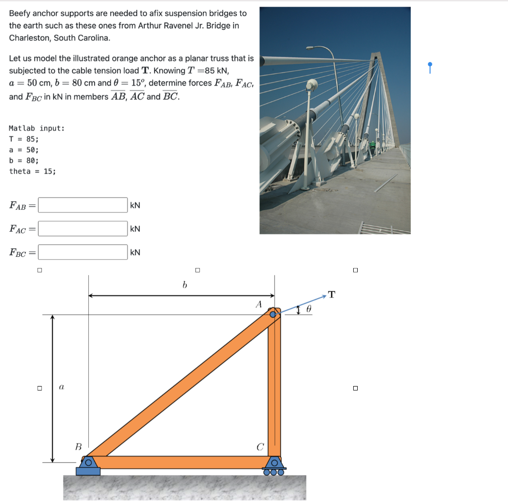 beefy anchor supports are needed to afix suspension bridges to the