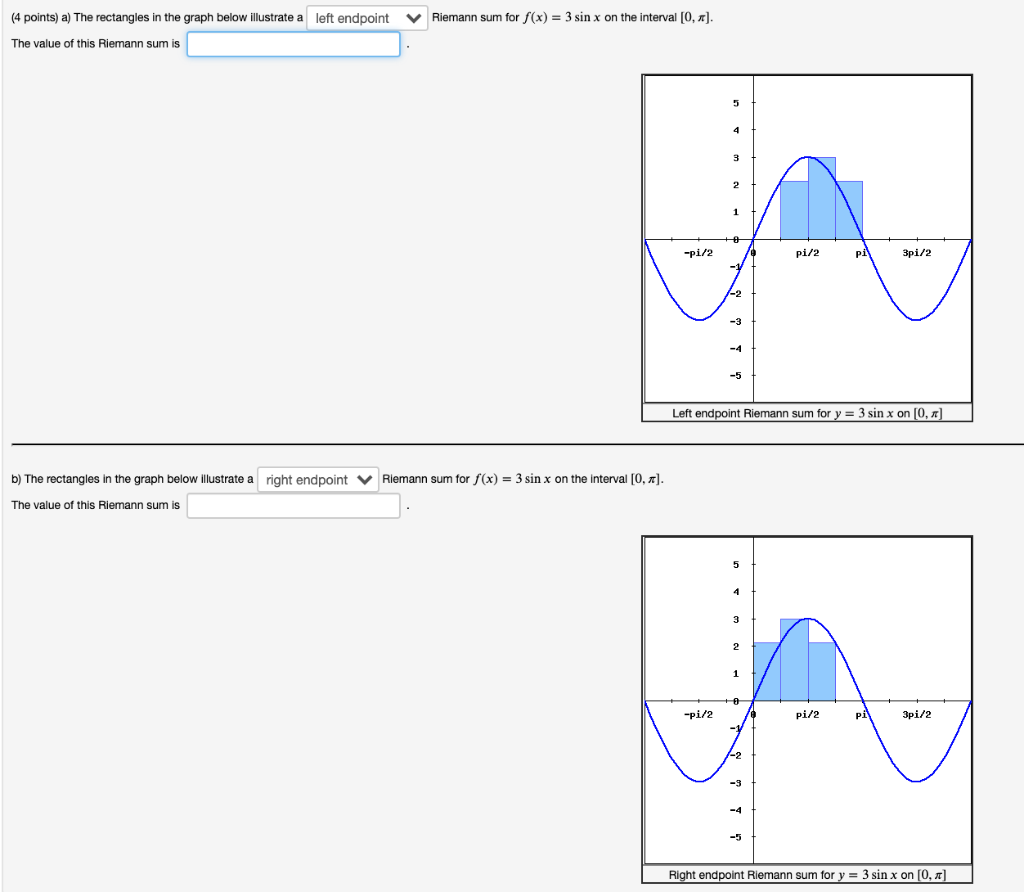 4 points a the rectangles in the graph below illustrate a left endpoint ...
