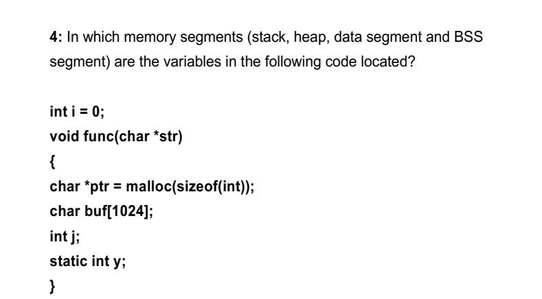 Bss Segment In C _ text, data and bss: Code and Data Size Explained ...