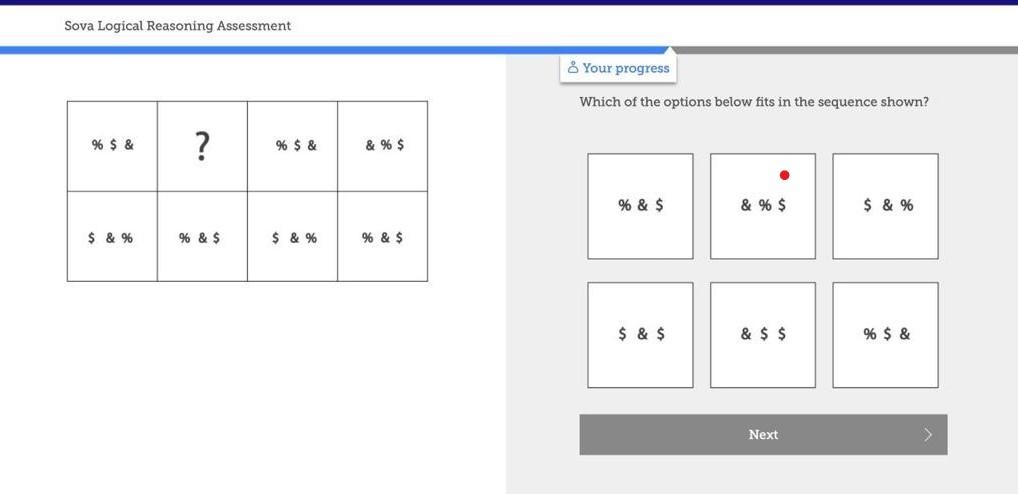 Sova Logical Reasoning Assessment Your Progress Which Of The Options ...