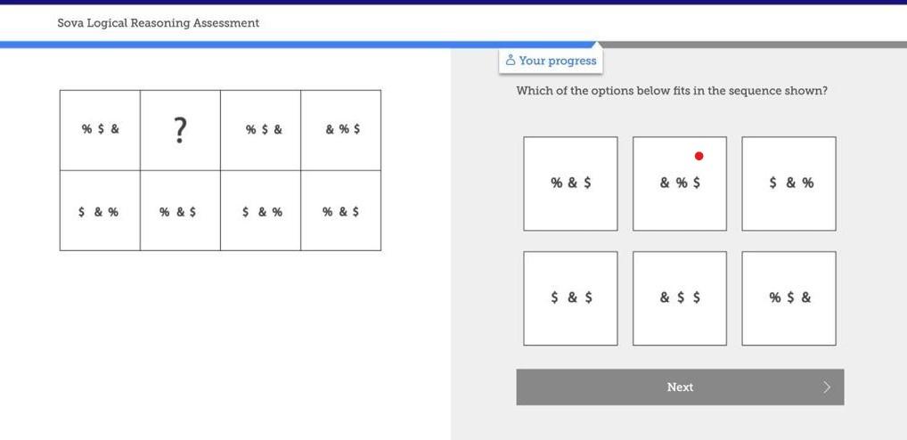 Sova Logical Reasoning Assessment Your Progress Which Of The Options 