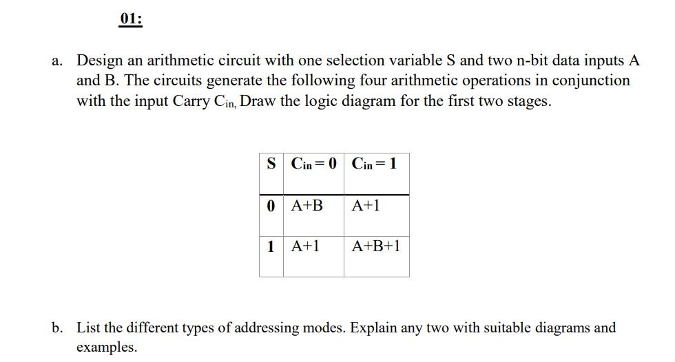 01-a-design-an-arithmetic-circuit-with-one-selection-variable-s-and-two