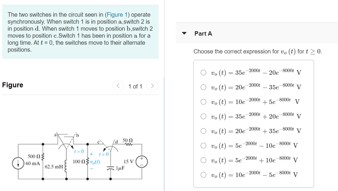 the two switches in the circuit seen in figure 1 operate synchronously