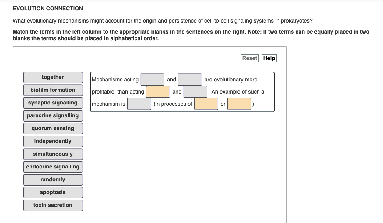 evolution connection what evolutionary mechanisms might account for the
