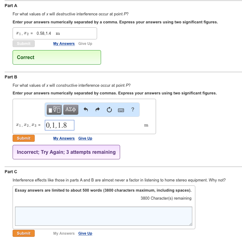 Two Loudspeakers A And B The Figure Figure 1 Are Drivenby The Same ...