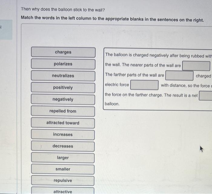 transcribed image text a plastic balloon that has been rubbed with wool will st StudyX