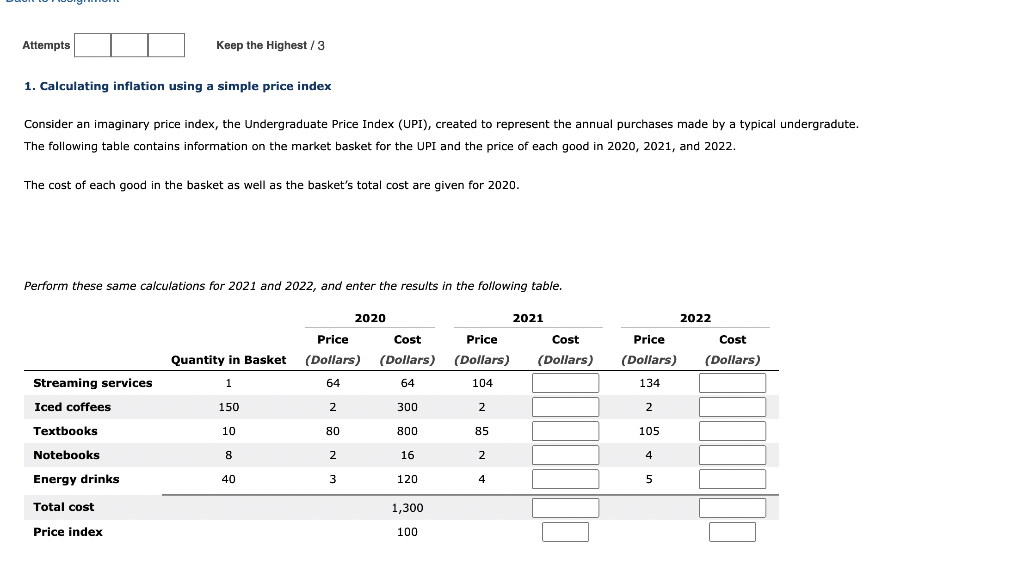 1-calculating-inflation-using-a-simple-price-index-consider-an