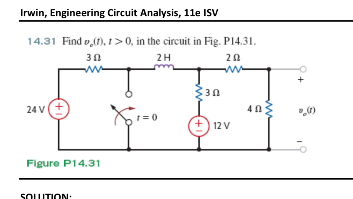 irwin engineering circuit analysis 11e isv 1431 find o 1 0 in the circuit in fi StudyX