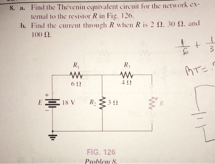 find the thevenin equivalent circuit for the network external to the