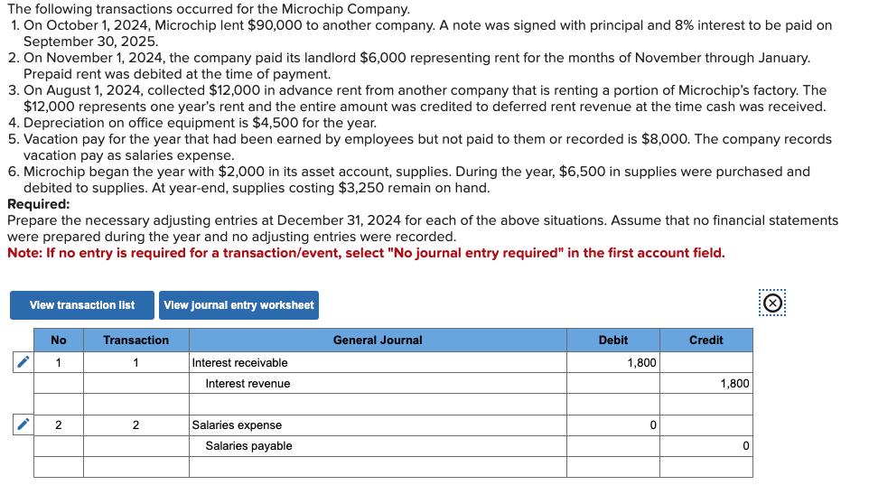 the following transactions occurred for the microchip company 1 on