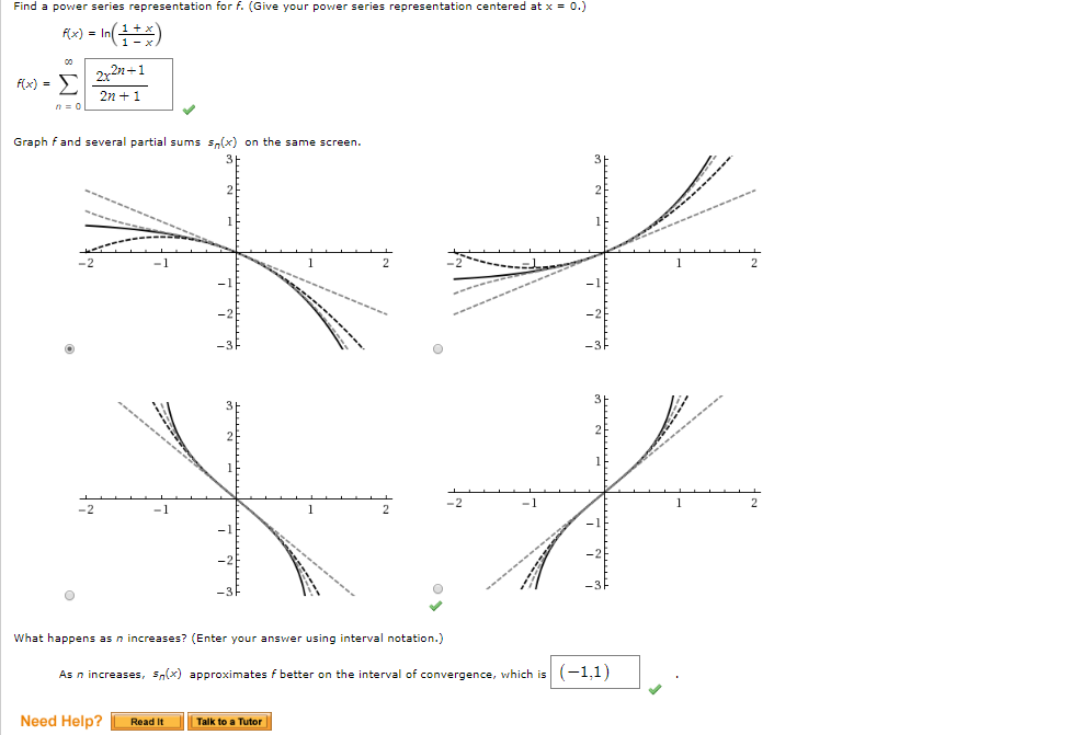 find a power series representation for f give your power series ...