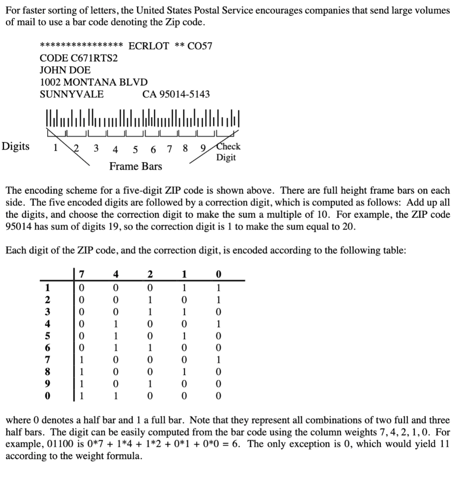 for faster sorting of letters the united states postal service