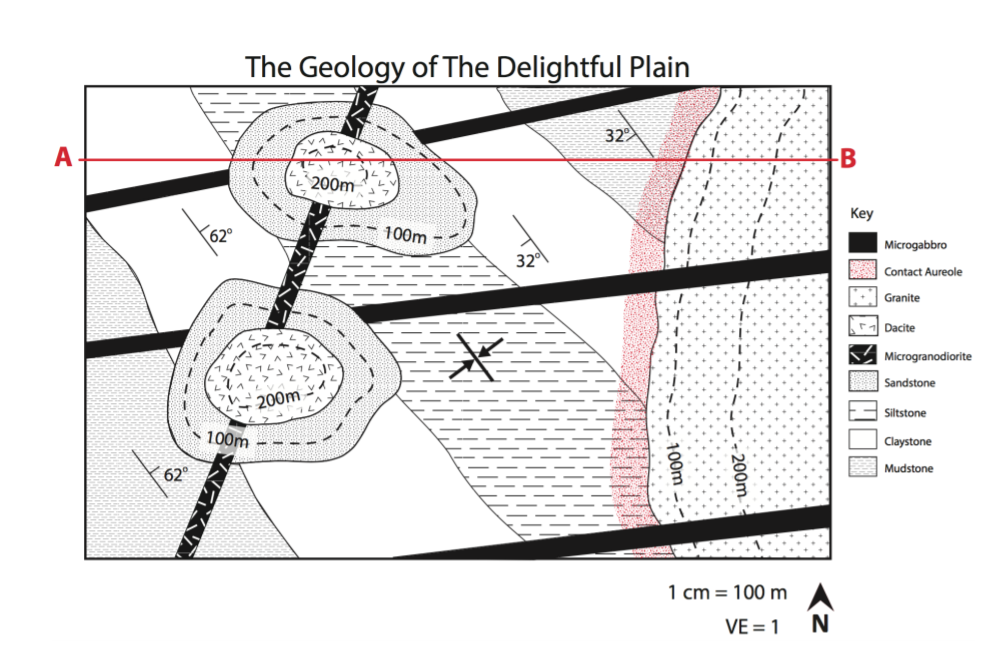 a identify the location of the angular unconformity in thedelightful