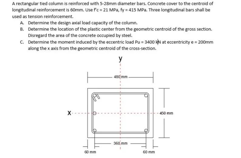 a-rectangular-tied-column-is-reinforced-with-528mm-diameter-bars