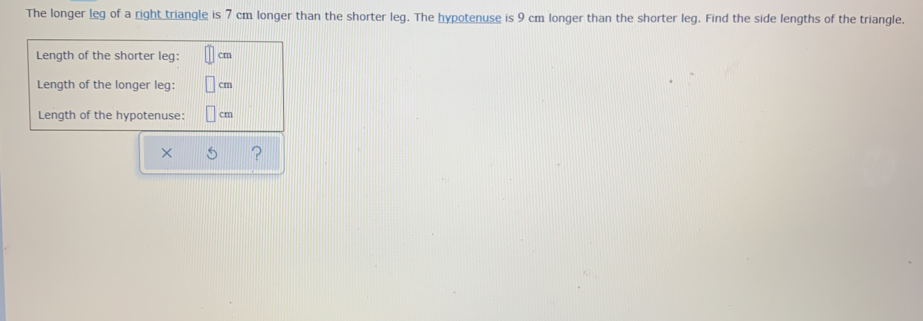 the-longer-leg-right-triangle-is-7-cm-longer-than-the-shorter-leg-the