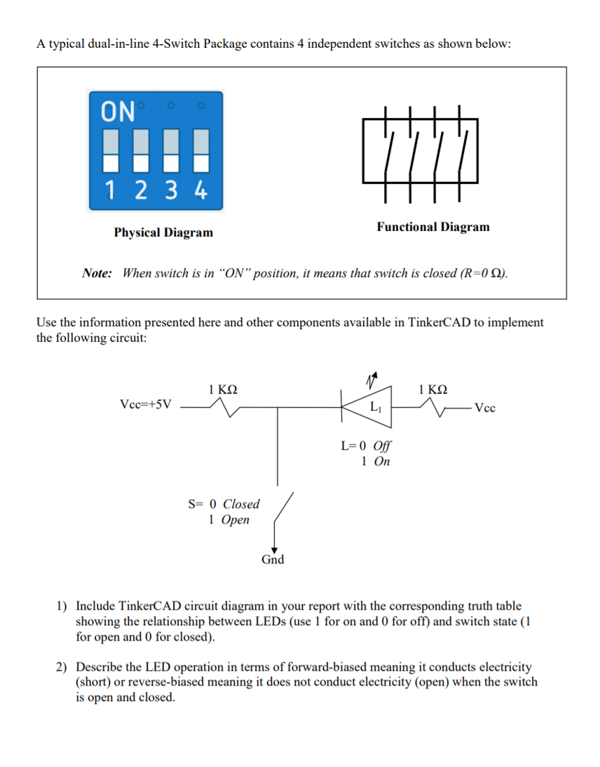 experiment 1 connecting switch and led light emitting diodes leds are