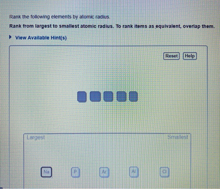 rank-the-following-elements-by-atomic-radius-rank-from-largest-to