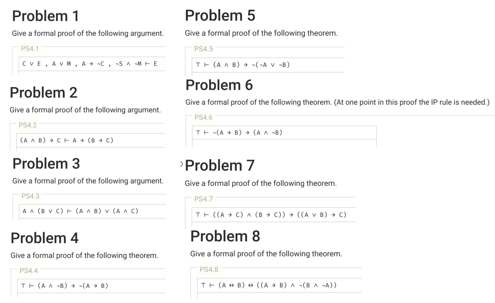 Problem 1 Problem 5 Give A Formal Proof Of The Following Theorem Give A ...