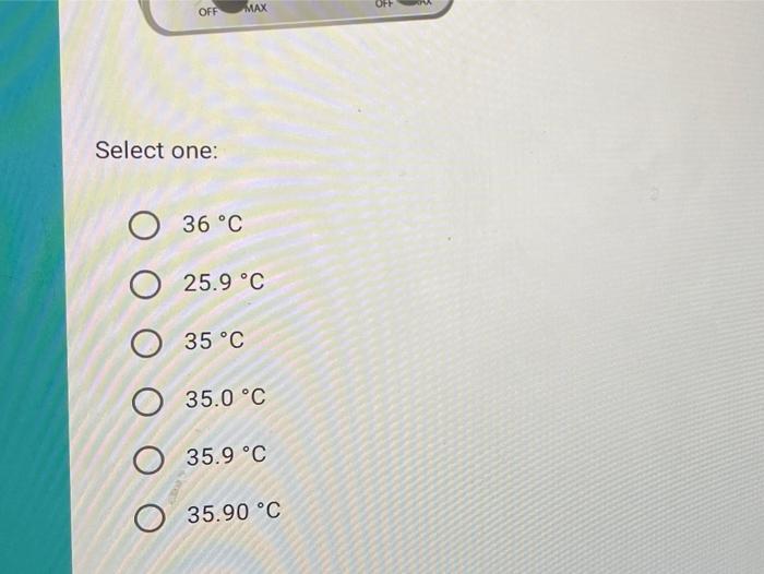 what is the correct reading of the temperature in the pictured