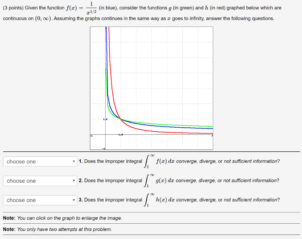 3 points given the function fx in blue consider the functions g in