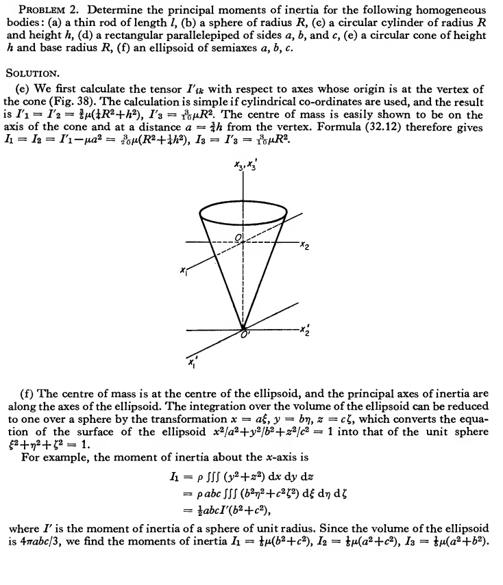 Problem 2 Determine The Principal Moments Of Inertia For The Following ...