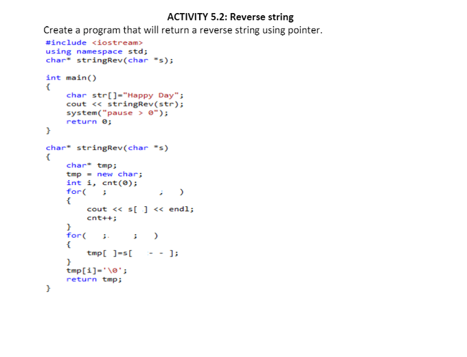 activity51 strcat function using pointers complete the codes for the ...